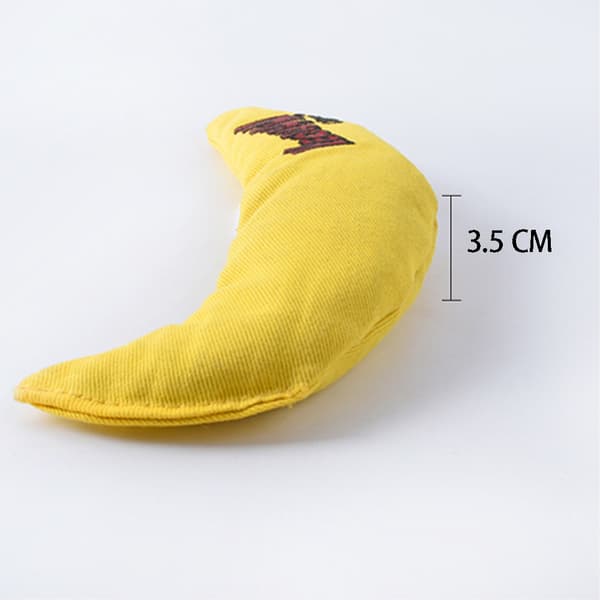 Katteniplegetøj Bananform Lærredsmateriale Interaktivt Legetøj Egnet til Katte (3 STK)