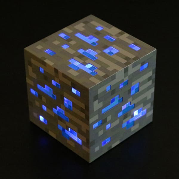 Natlampe Cool Look Slidstærk Energibesparende til Sengebord Indendørs Skrivebord Samling Blue