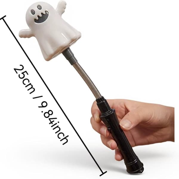 5 STK Halloween Lysende Lyspinde Græskar Spøgelse LED Tryllestave Glødepinde Festartikler til Børn Nemme at Bruge Ferie Glødelegetøj 5 Farver