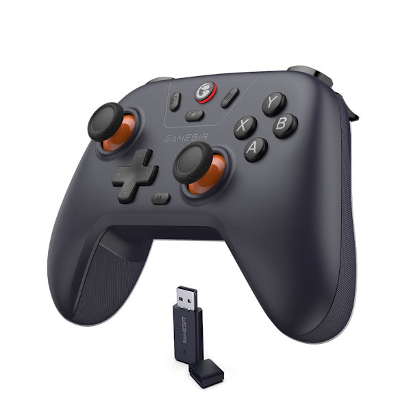 Trådløs controller – 2.4G & Bluetooth Gamepad til Windows PC iPhone Android Switch & Steam Deck – Hall Effect Triggers Turbo Funktion