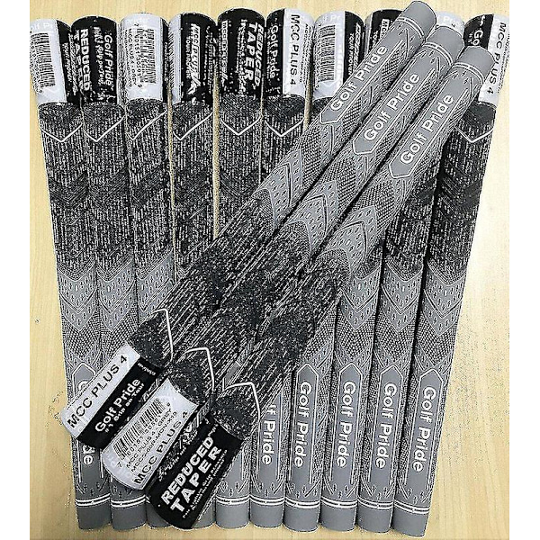10 stk. Golf Pride MCC PLUS 4 Golfgreb Standard Størrelse Grey