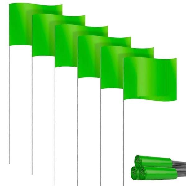Plenmarkeringsflagg 30-pakning Små PVC-flagg Markeringsflagg Hageflagg