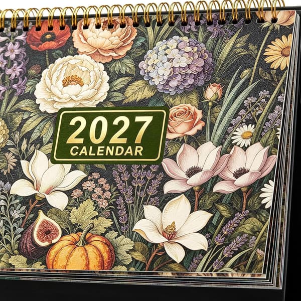 Skrivebordskalender 2027 Bordkalender til planlægning