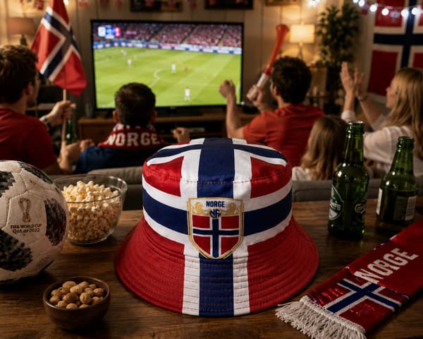 NO Flagga Solhatt, Fotbollsfans Stödhatt