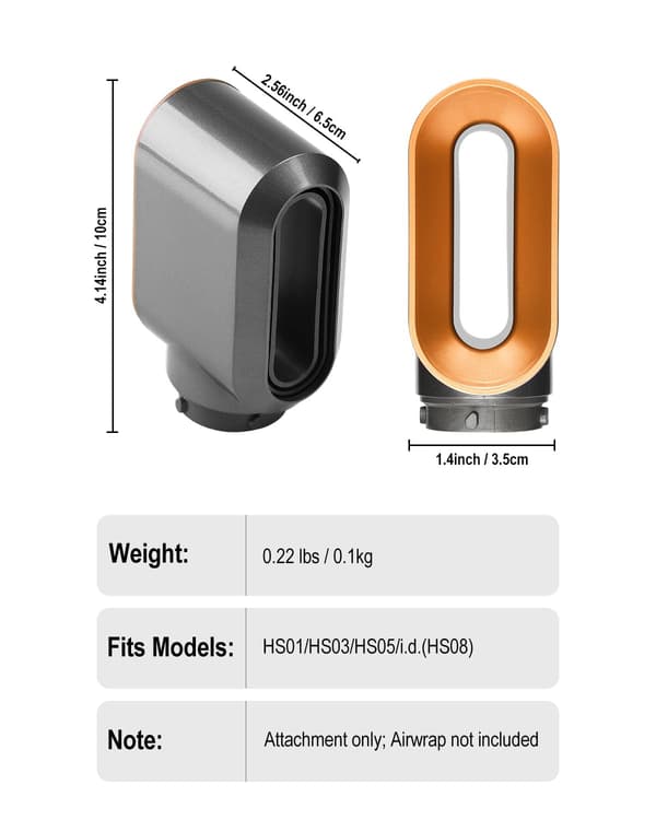 Før-styling tørretilbehør Kompatibel med Dyson Airwrap Multi-Styler Hurtig tørring Glatter flyvsk hår matcher HS01 HS05 i.d.