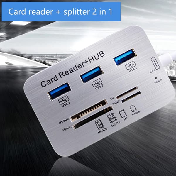 USB3.0 Hubb Kortläsare Combo SDTF Minneskortläsare USB-diskstycke Musadapter Telefon Tablet Laddningsdocka