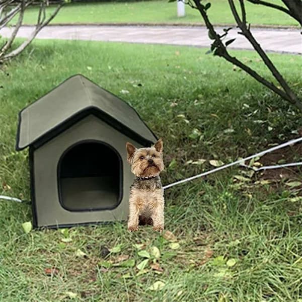 Utendørs hundehus vanntett kattehus utendørs kattehytte vinterkjæledyr
