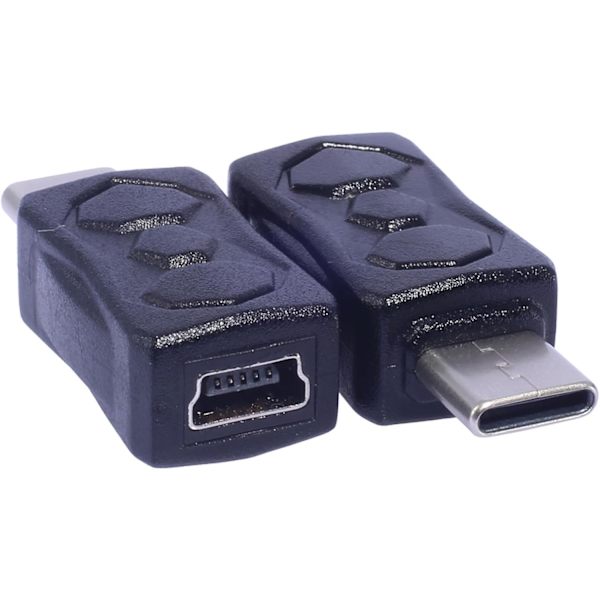 Universal Mini USB - Type C adapter hun til han konverter til tablettelefoner understøtter 480 Mbps dataoverførsel