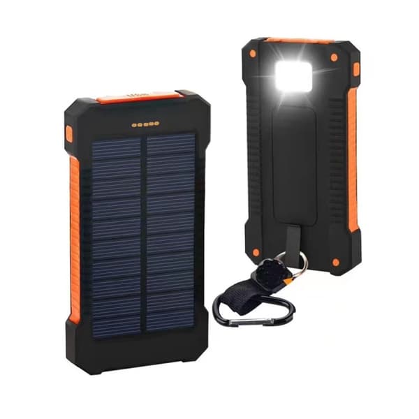 Solcelledrevet bærbar lader 20000mAH Blå Blå Orange
