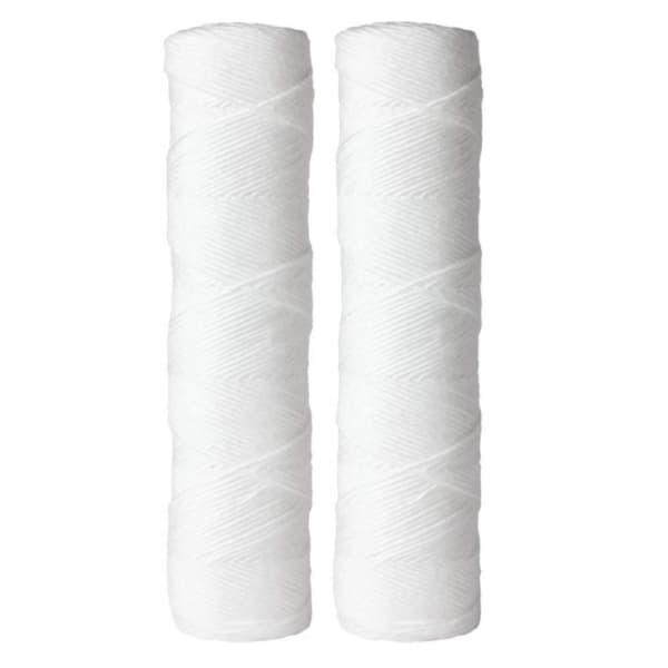 10\" 5 Micron Sediment Vandfilter Udskiftningspatron - 2 Pak - Til Filtreringssystemer til Hele Huset