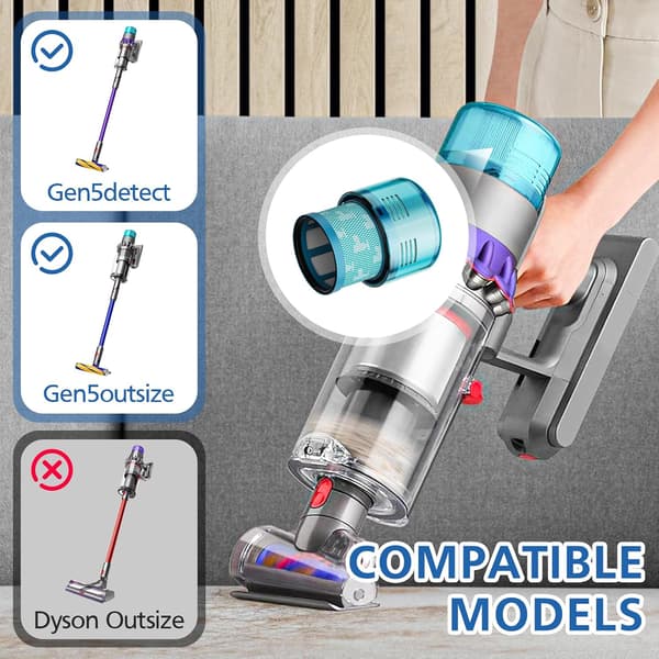 Gen5-vaihtosuodatin Dyson Gen5detect SV23 SV24 -varsi-imurille