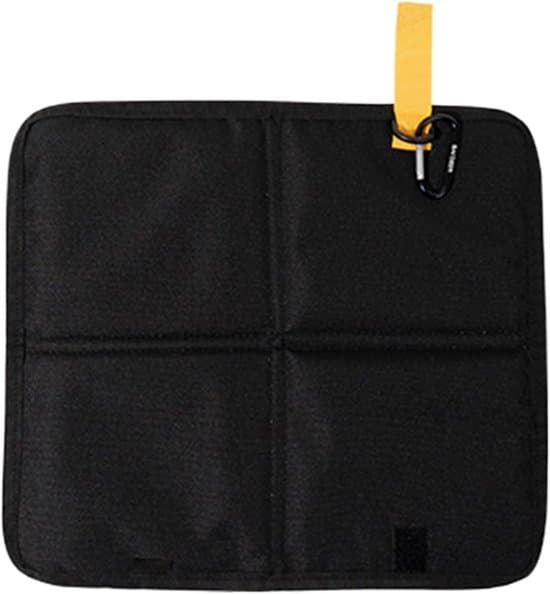 Sammenklappelig sædepude - Med velcro - 36 x 32 cm - Bærbar - Velegnet til picnics camping vandreture backpacking bjergbestigning Sort