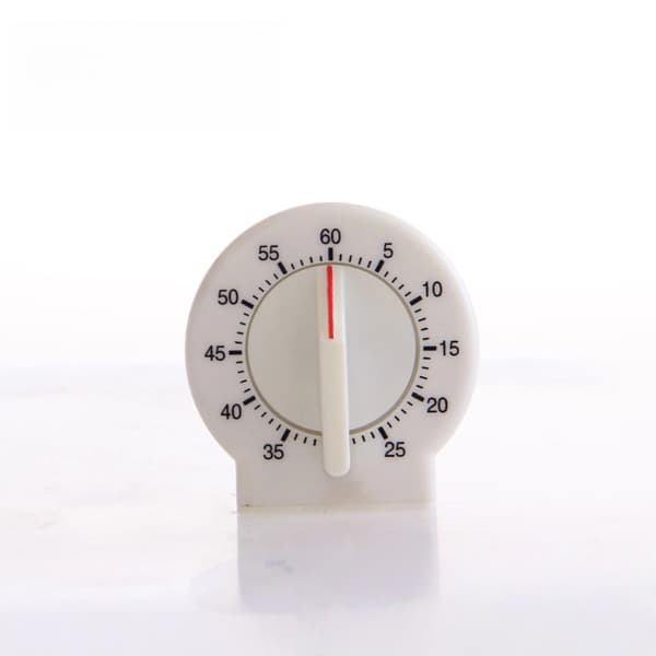 liten rund pendel-timer ny 60 minutters kjøkkentimer med lang ring lett å lese og betjene