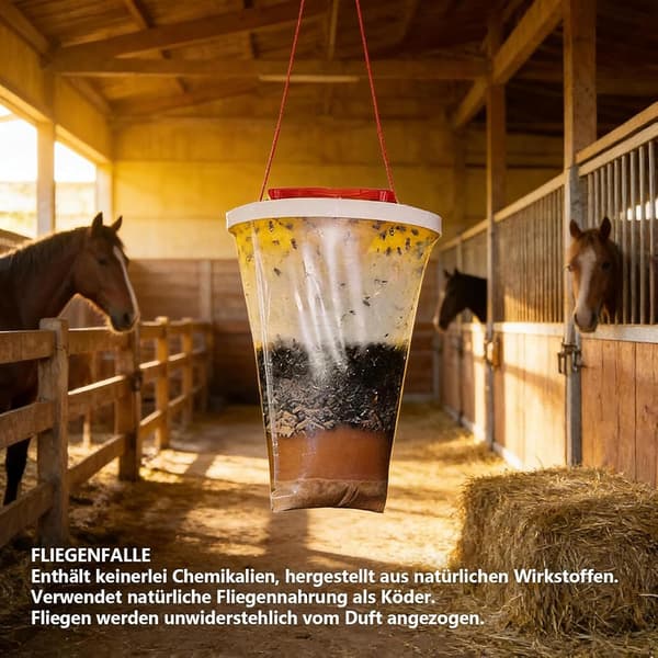 3-pack inomhus- och utomhusflugfällor, återanvändbara flugfångare för trädgårdar, kök, stall och camping