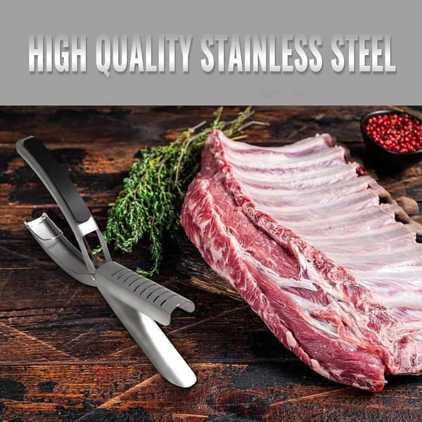 Rib Prep Tools for Grilling Enthusiasts Membrane Remover Ergonomic Design Easy Dishwasher Safe Grilling Accessories (2 pcs)