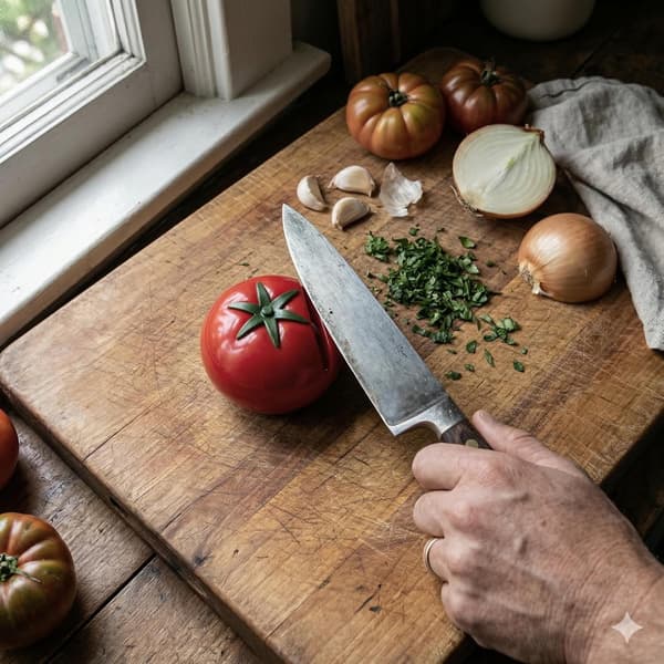 Tomatformad Manuell Knivslip Bärbart Köksredskap med Halkfri Bas för Kockknivar och Hushållsblad