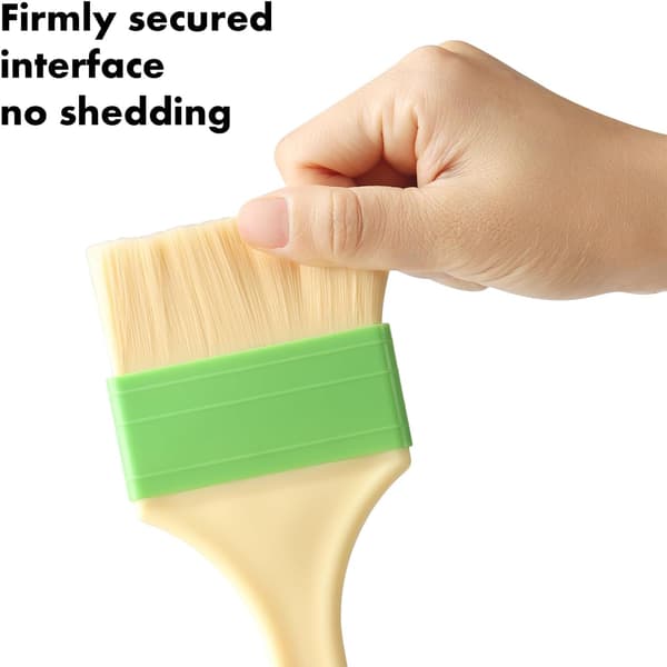 3 stk. penselsett for baking og grilling, matpensel for marinader, sauser, eggvask, smør, BBQ-pensler