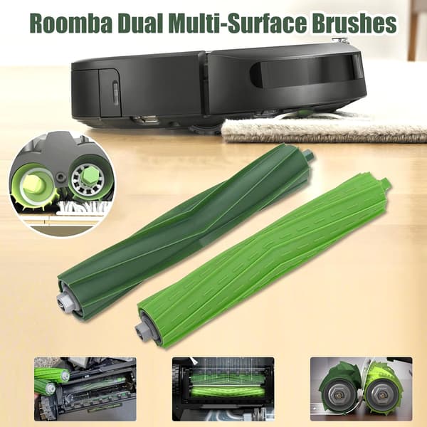 Erstatningsrullebørster for iRobot Roomba i e & j Series E5 E6 i1 i3 i4 i6 i7 i8 j7 Støvsugertilbehør