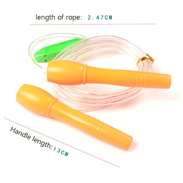 2-pack LED-hopprep. Justerbar längd. Nytt färgstarkt lysande snabbhopprep. Blinkande rep. LED