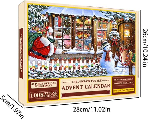 2025 Julnedräkningspussel Julkalender Bästa Julklappen Julpusselspel
