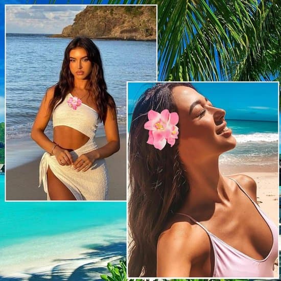 Hawaii blomster hårnåler - blomster hårspenne - hår - spenne - blomster hårpynt - 4 stk