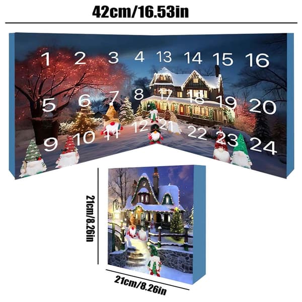 Julegnom Julekalender 2026 24-delt Nisse Julekalender til Julepynt og Gave