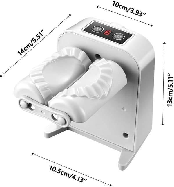 Elektrisk Dumpling Maker Maskine Automatisk Dumpling Maker Presse Wonton Maker Pie Maker Køkkenredskaber Køkkenudstyr og Tilbehør (Grå)