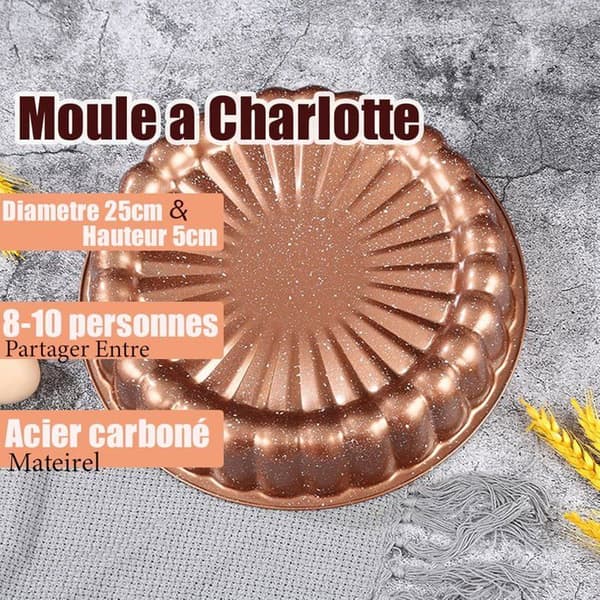 Rund kageform 25 cm aluminium bageform 5 cm dyb sømløs lige kant terracotta savarin