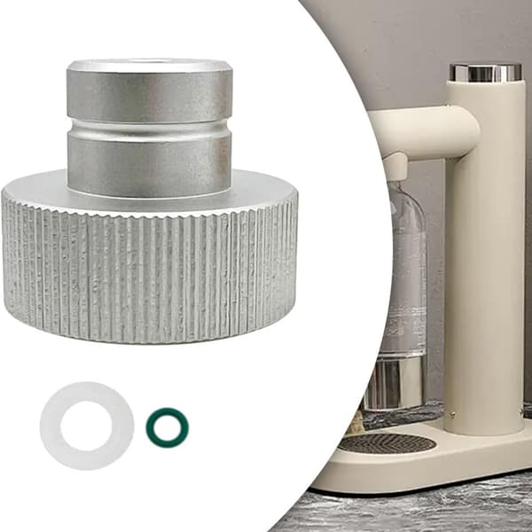 CO2-adapter CO2-sylinderadapter Profesjonell direkte erstatning hurtigkoblinger for Sodas Maker-tilbehør silver