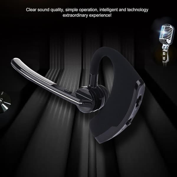 Trådlöst Bluetooth-headset med ultralång batteritid, mini sport samtal affärsbrusreducerande headset V8