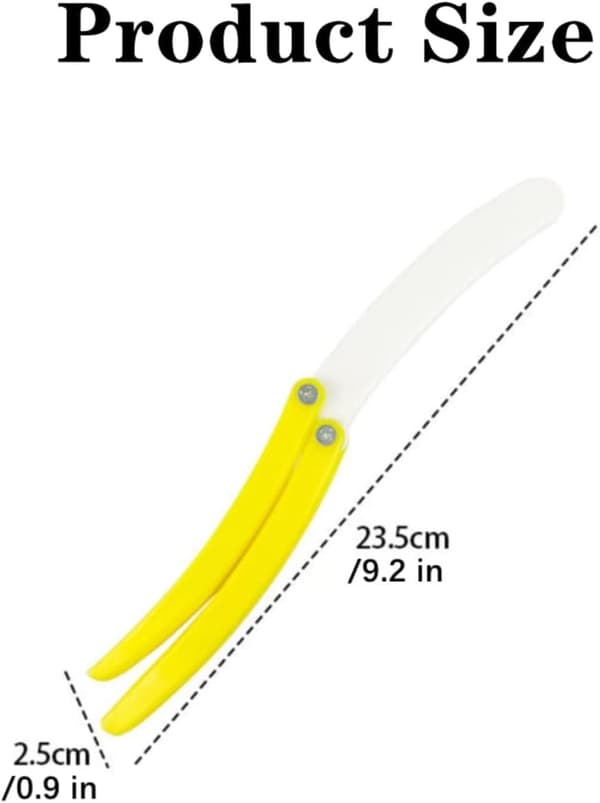Bananfjärilskniv Robust Fjärilsfidgetkniv för utomhusträning och motion