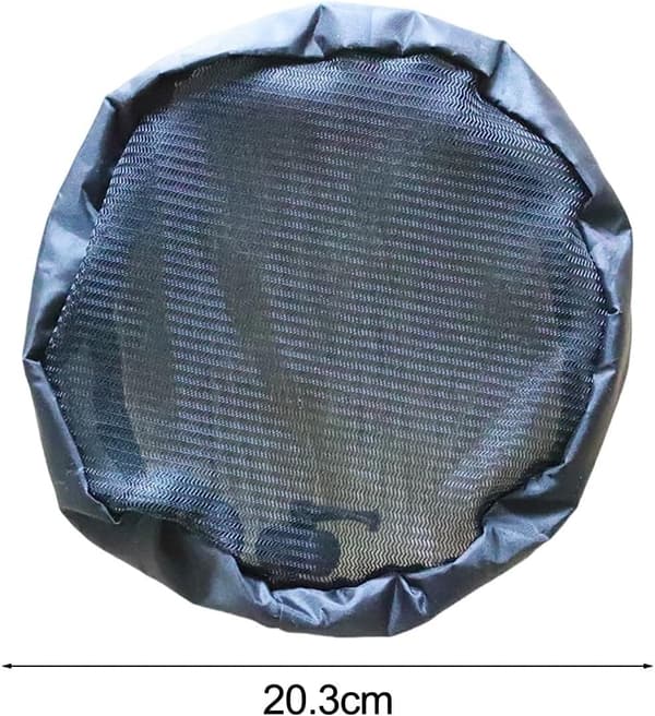 2 stk. ventilasjonsdeksel for dyrketelt med elastisk bånd og festespenner for ventilasjon, støvforebygging, edderkoppbeskyttelse 8 tommer