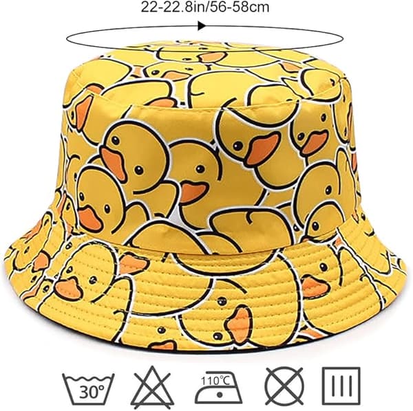 Fiskarhatt Sommar Resa Strand Solhatt Fiskehattar Utomhuskeps för Kvinnor Män Rubber Duck