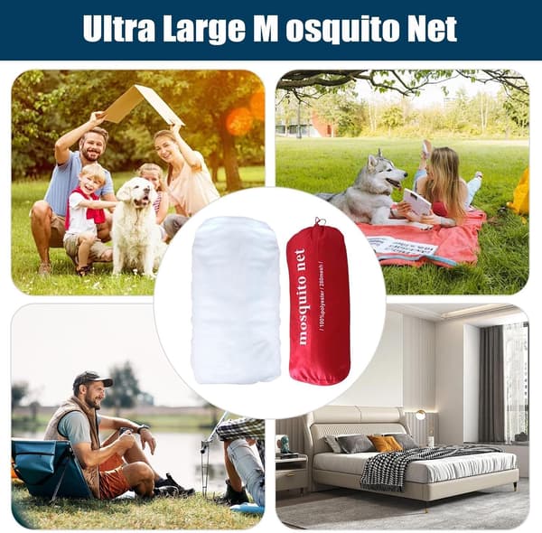 Camping Myggnett Stor Pustende Sammenleggbart Nett 190*210*240cm