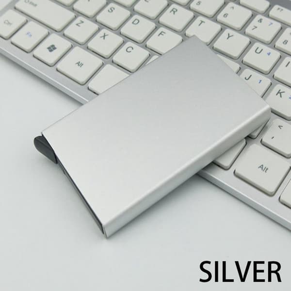 Kortholder med RFID-beskyttelse Aluminium Slots 6 Farver rode
