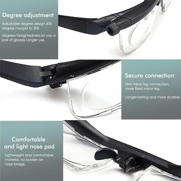 Justerbare læsebriller Prima Variable Eyewear Nær- og langsyn 2 stk.