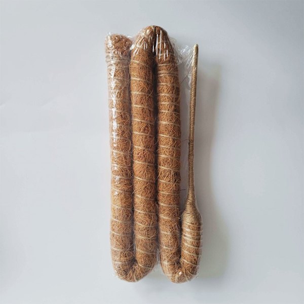 Coco Stick Set om 2 – Gröna grässtolpar för växtstöd Perfekt för klättrande inomhusväxter (Coco Pack om 2)