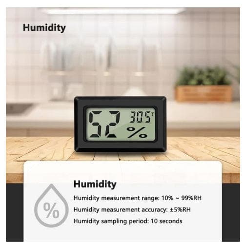 Digital temperatur- og fugtighedsmåler Termometer Mini Digitalt Termometer Hygrometer og Fugtighedsmåler