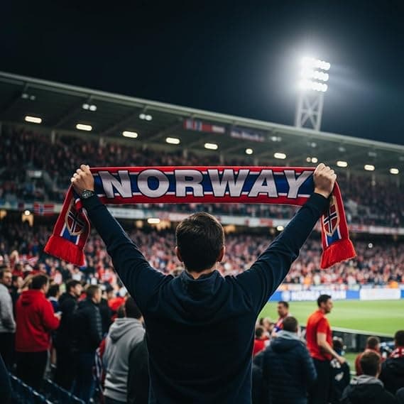 Norges herrelandslag supporter-skjerf til VM 2026 Norsk supporter-skjerf