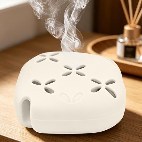 Dusjsteamerholder Silikon Aromaterapi Diffuserbrett og Steamerfat for Baderom Spa Soverom Hjem og Yoga