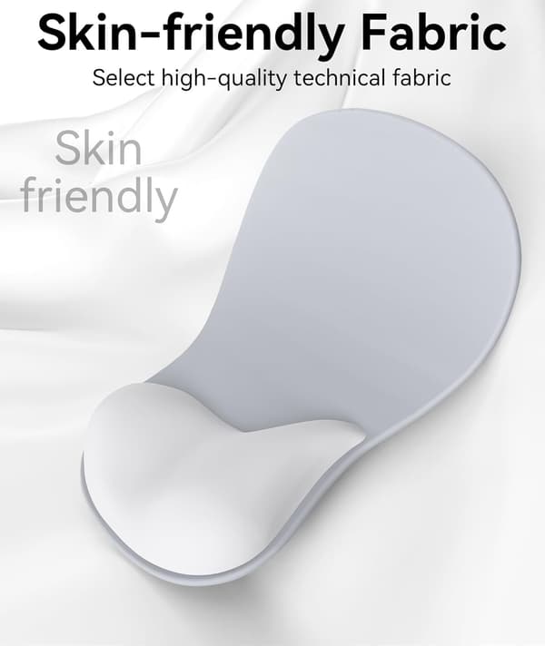 Musematte med gel håndleddsstøtte Ergonomisk Komfortabel Datamaskin Håndleddsstøtte for Bærbar PC Smertelindring Musematte med Sklisikker PU-base for Kontor og Hjem