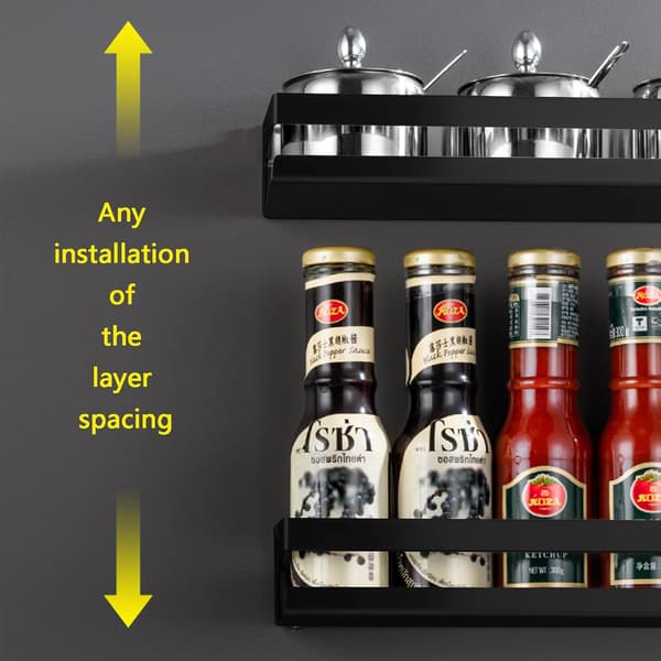 Rostfria flytande hyllor i metall för väggmontering, rektangulär hylla för sovrum, badrum, vardagsrum, kök och tvättstuga