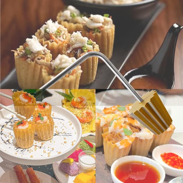 Nyonya Tart Tee Maker Deep Fried Tart Cup Molds Reusable Fried Asian Cooking Tools