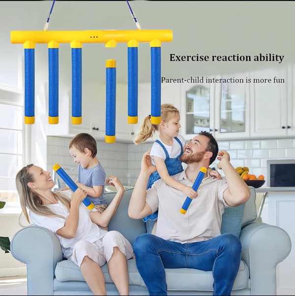Reflex Drop Sticks Challenge Game Hand Eye Coordination Training Toy Upgrade Fjärrkontroll 3 Justerbar Hastighet