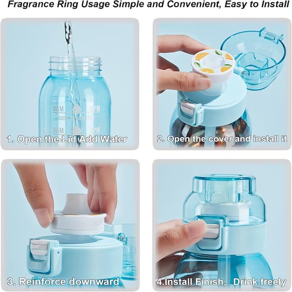 19 makukapselia 1000 ml:n ilman vesipulloon Fragrance Ring
