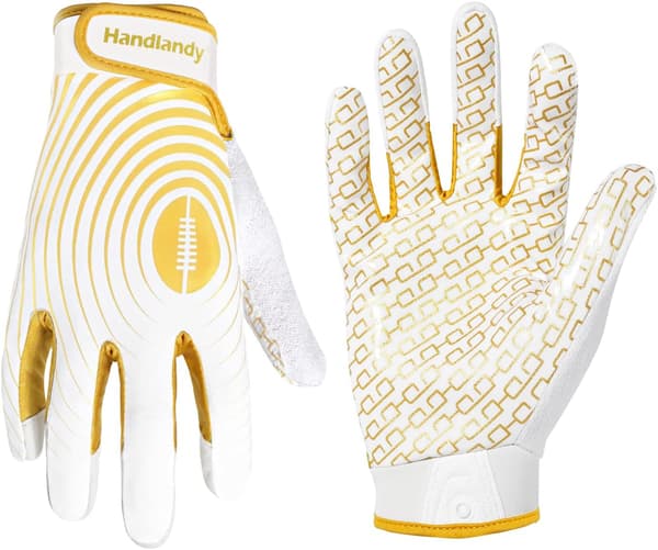 Ungdomsfodboldhandsker Børn Klæbrige Receiverhandsker Super Grip Fodboldhandske Bedste Gave til Drenge Piger XL XL