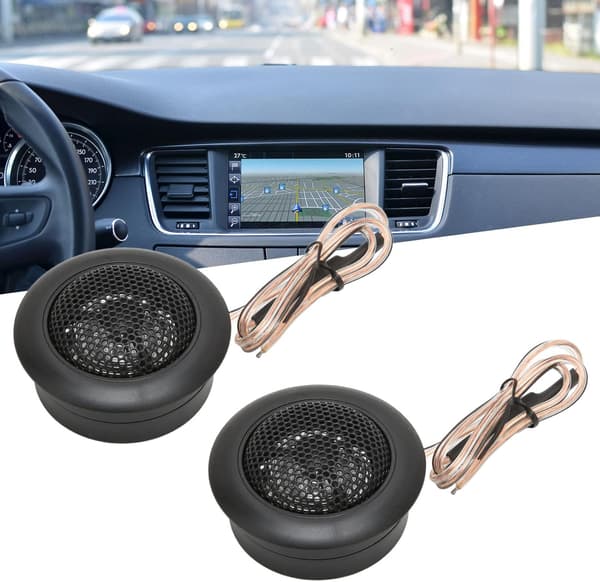 2 stk 120W 4ohm diskant med innebygd kondensator mini dome diskant kraftig og klar lyd førstevalg for avansert billyd