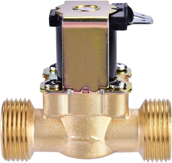 Elektrisk magnetventil i messing 3/4 tomme DC 24V normalt lukket for vannkontroll