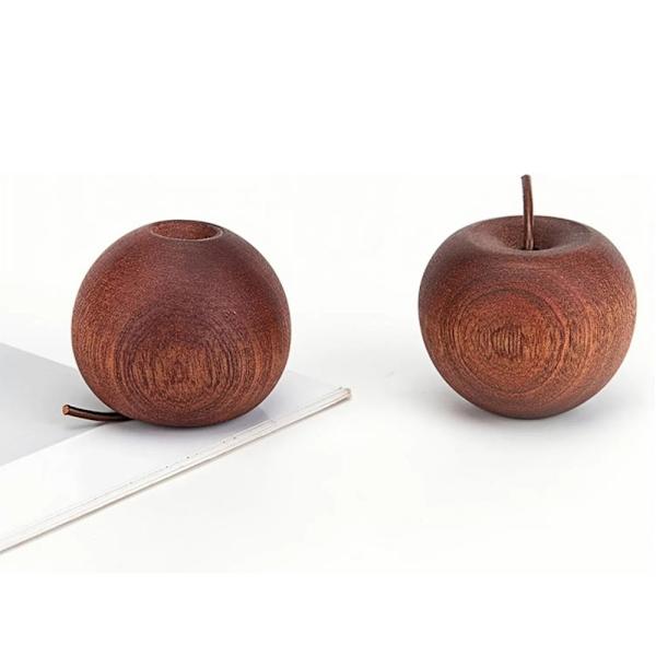 2-delt træ æterisk olie diffuser æbleformet træ aromaterapi diffuser velegnet til hjemmekontor bil garderobe og andre scener