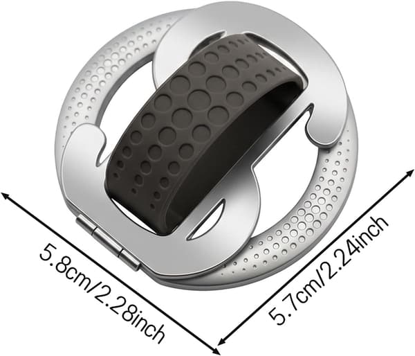 Magnetisk Telefonholder til MagSafe Håndfri Holder Zinklegering Dollarformet Mobiltelefonstativ med Ring Kickstand Loop til iPhone 12-17 Serien